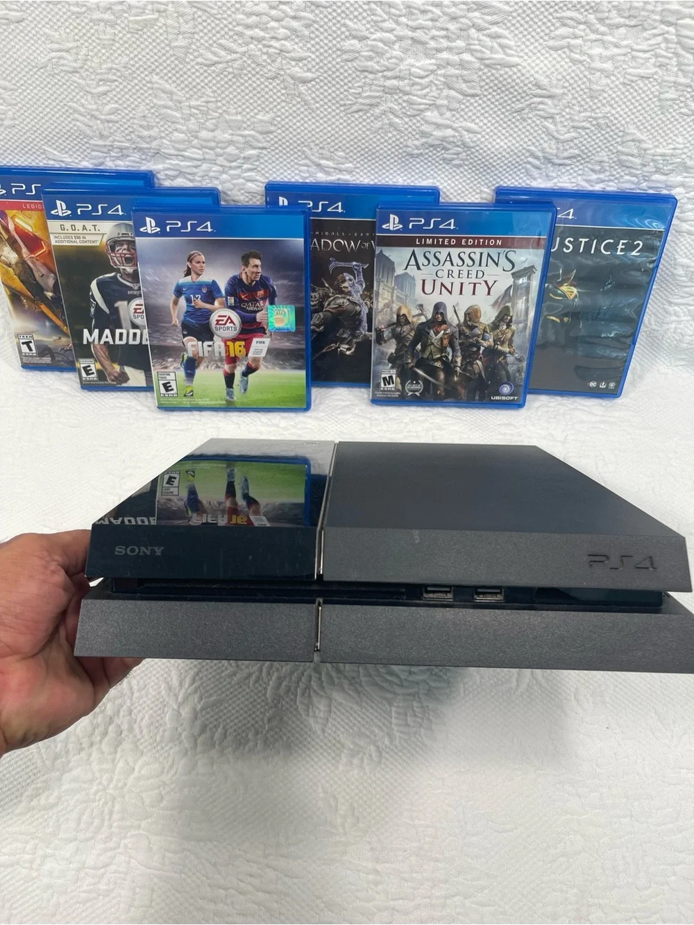 Sony PS4 Console in Black with PlayStation Logo